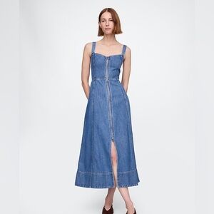 NWT GAP UltraSoft Denim Midi Dress